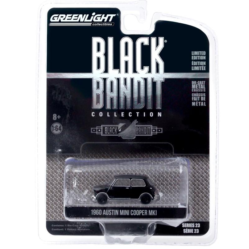 ミニカー GREENLiGHT BLACK BANDIT 1960 AUSTIN MINI Miniatura - 1:64 - 1960 Austin Mini Cooper MkI - Black Bandit 23